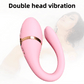 Fizzglow Sway pink wearable G-spot vibrator with wireless remote control showing its ergonomic contours.