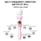 Illustration of 9 multi-frequency vibration patterns available on the Fizzglow Tide dual-motor wand vibrator.