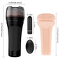 Black Tremor remote control male stroker with wireless vibrating bullet