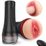 Black Tremor remote control male stroker with wireless vibrating bullet