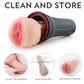 Black Tremor remote control male stroker with wireless vibrating bullet