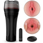 Black Tremor remote control male stroker with wireless vibrating bullet