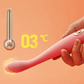 Twirl pink slim waisted g-spot vibrator with ribbed fingerprint texture showing silk soft silicone bendable body