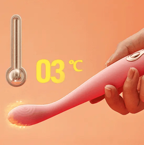Twirl pink slim waisted g-spot vibrator with ribbed fingerprint texture showing silk soft silicone bendable body