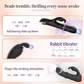 The Vesper G-Spot Rabbit Vibrator featuring an automatic telescopic ridged shaft made of premium body-safe silicone and flexible ears for clitoral stimulation.