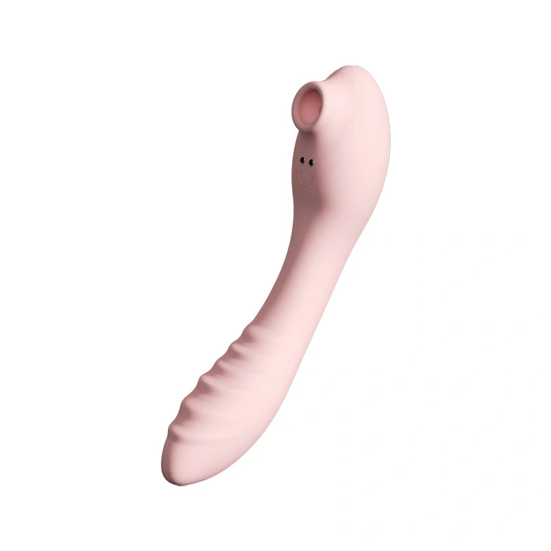 Flexi-Core Double Delight - Sucking & Vibrating G-Spot Massager with 13,000 RPM Motor and Intelligent Heating  Fizzglow