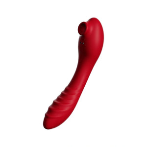 Flexi-Core Double Delight - Sucking & Vibrating G-Spot Massager with 13,000 RPM Motor and Intelligent Heating  Fizzglow