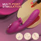 Flutter G-Spot Rabbit Vibrator with three-ear clitoral pinching mechanism and automatic thrusting premium silicone shaft