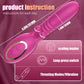 Flutter G-Spot Rabbit Vibrator with three-ear clitoral pinching mechanism and automatic thrusting premium silicone shaft