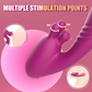 Flutter G-Spot Rabbit Vibrator with three-ear clitoral pinching mechanism and automatic thrusting premium silicone shaft