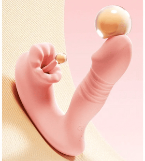 Tongue-Teasing Thrusting Wearable - App Control & 10-Pattern  